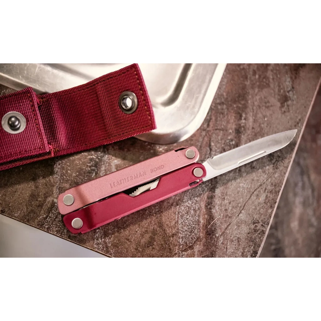 Мультитул Leatherman Bond Heathered Cranberry (833311) - зображення 6
