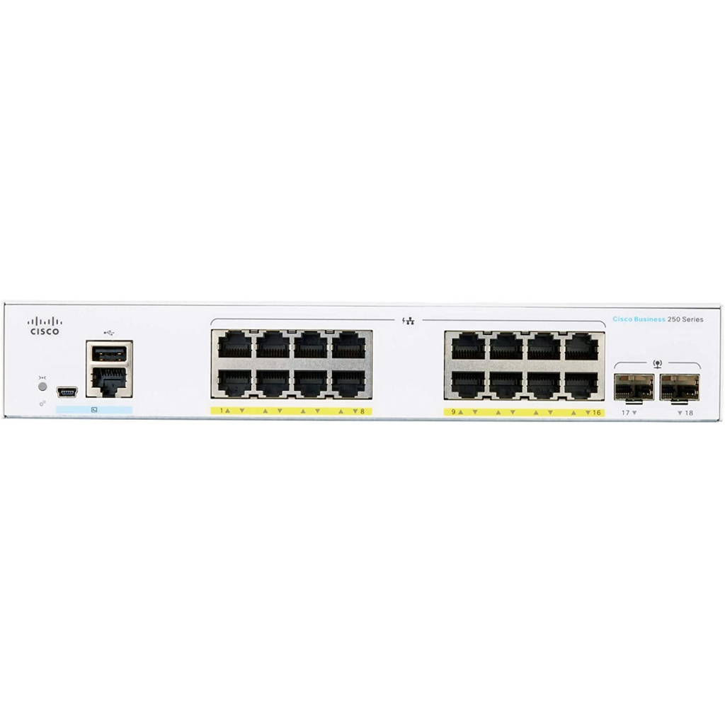 Комутатор мережевий Cisco CBS250-16P-2G-EU - зображення 2