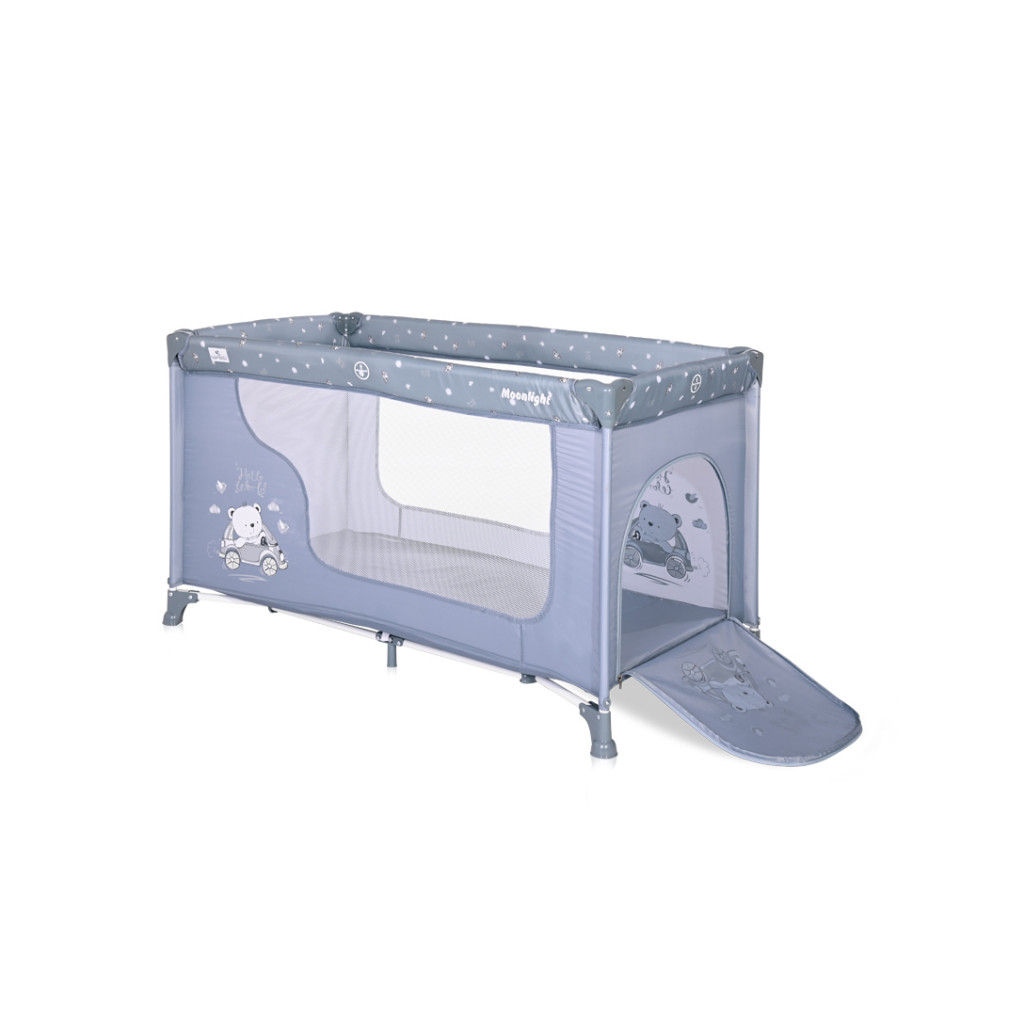 Дитячий манеж Bertoni/Lorelli MOONLIGHT 1L silver blue - зображення 3