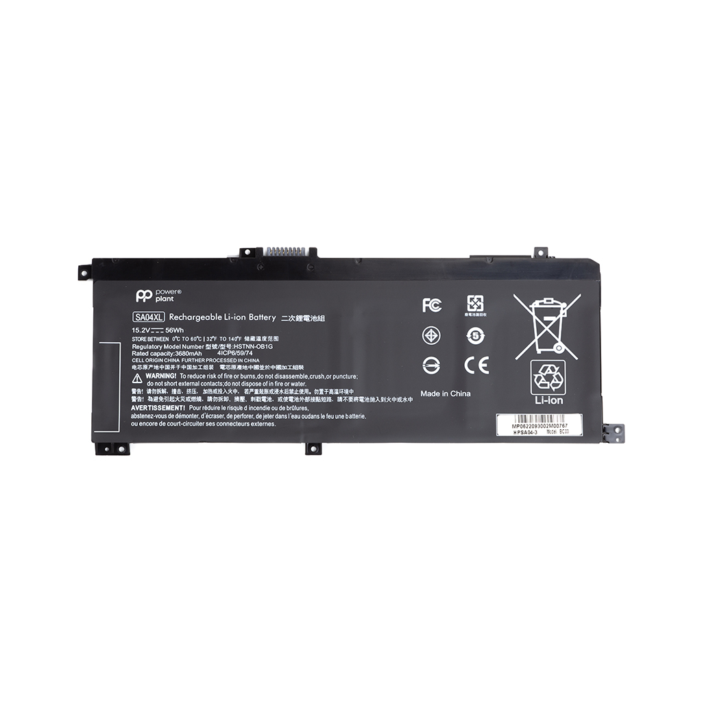 Акумулятор до ноутбука PowerPlant HP Envy X360 15-DR (SA04XL) 15.2V 3680mAh (NB461905) - зображення 1