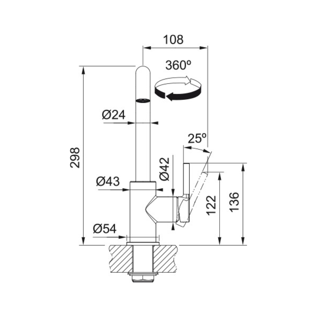 Змішувач Franke Lina U (115.0728.474) - зображення 5
