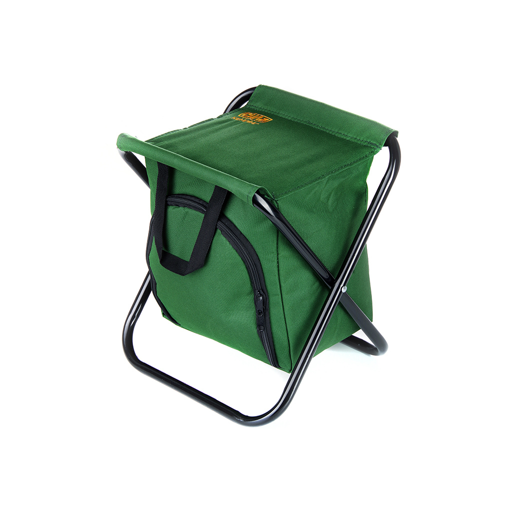 Стілець складаний СИЛА 27х32х33 см сталевий каркас D16mm з термосумкою (960767) - зображення 1