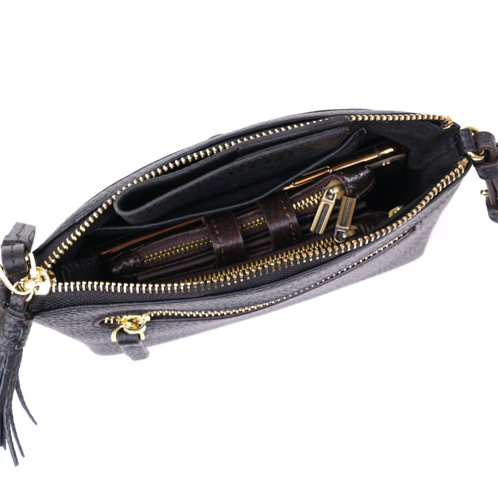 Сумка Vintage Жіноча шкіряна Чорна (20488) - зображення 5