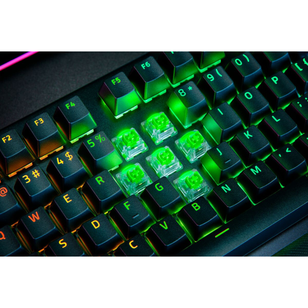 Клавіатура Razer BlackWidow V4 PRO Green Switch USB UA Black (RZ03-04680100-R3M1) - зображення 8