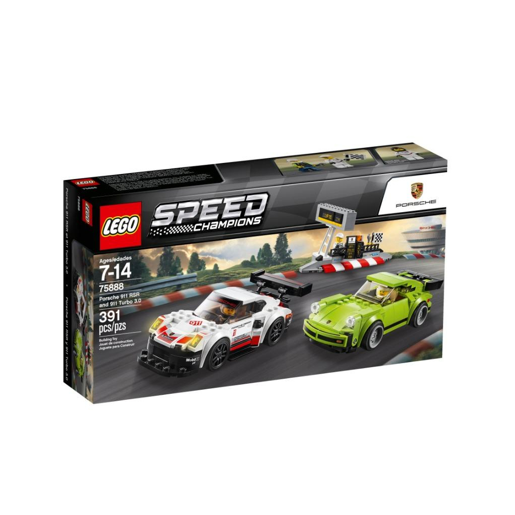 Конструктор LEGO Speed Champions Porsche 911 RSR та 911 Turbo 3.0 391 деталь (75888) - зображення 1