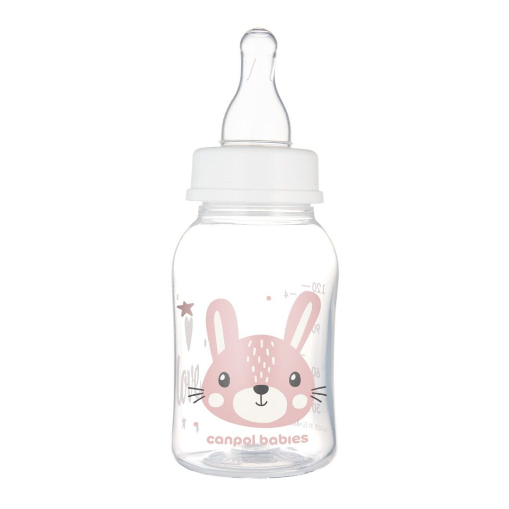 Пляшечка для годування Canpol babies Cute Animals стандартна 120 мл рожева рожев (11/851_pin) - зображення 2