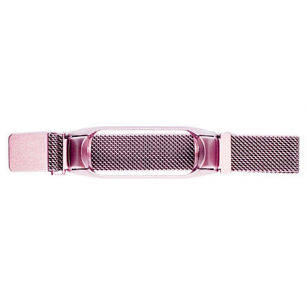 Ремінець до фітнес браслета XoKo Milanese Magnetic для Xiaomi Mi Band 3/4 Pink (XK-XM-NI-PNK) - зображення 2