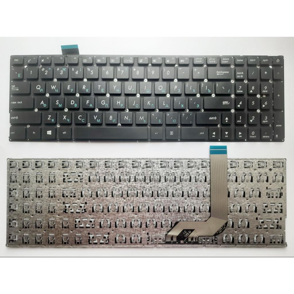 Клавіатура ноутбука ASUS X542 чорна (A46084) - зображення 1