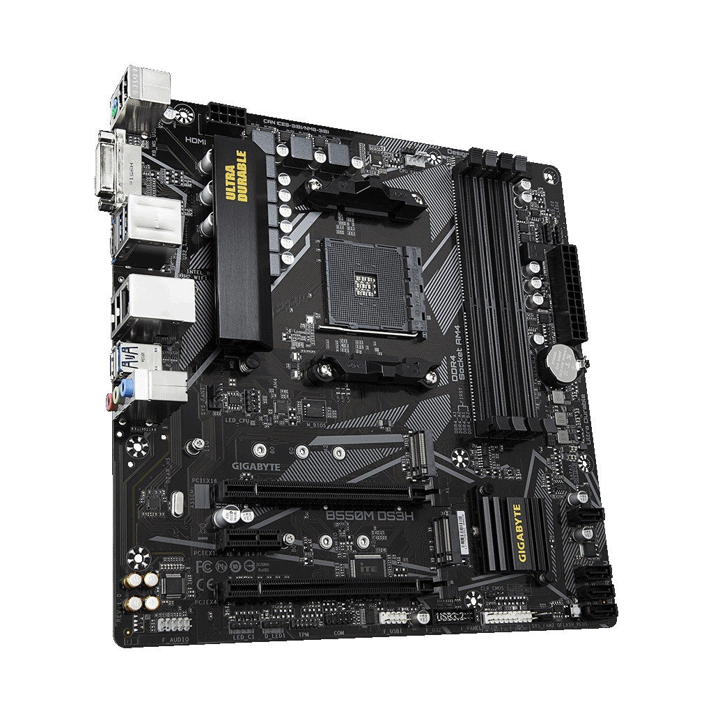 Материнська плата GIGABYTE B550M DS3H - зображення 3