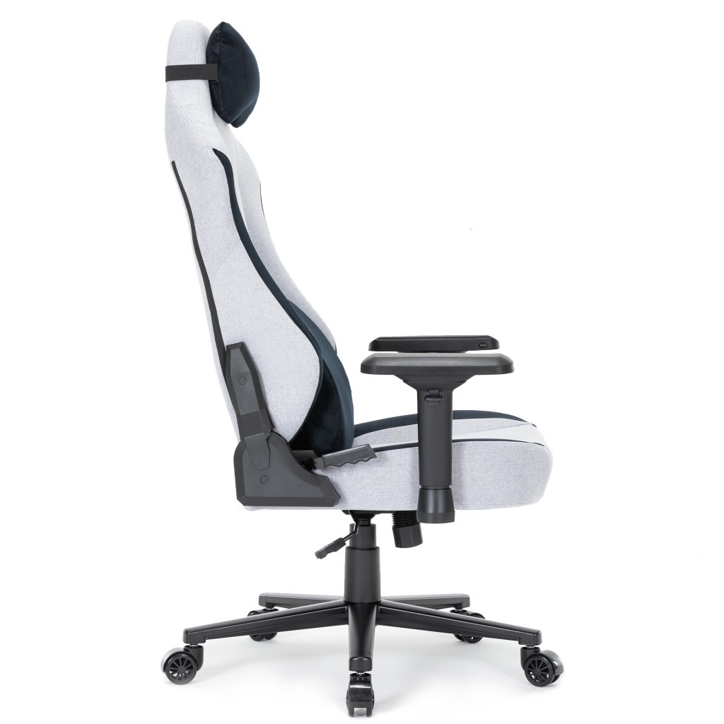 Крісло ігрове GamePro GC715LG Linen fabric Light grey (GC715LG) - зображення 6