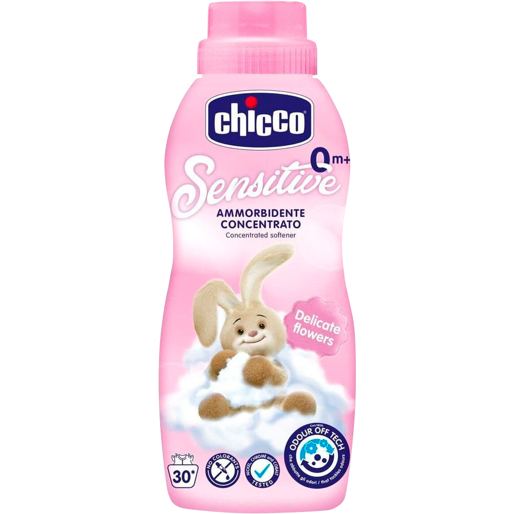 Кондиціонер для білизни Chicco Sensitive Delicate Flowers пом'якшувач тканин 750 мл (8058664122462) - изображение 1