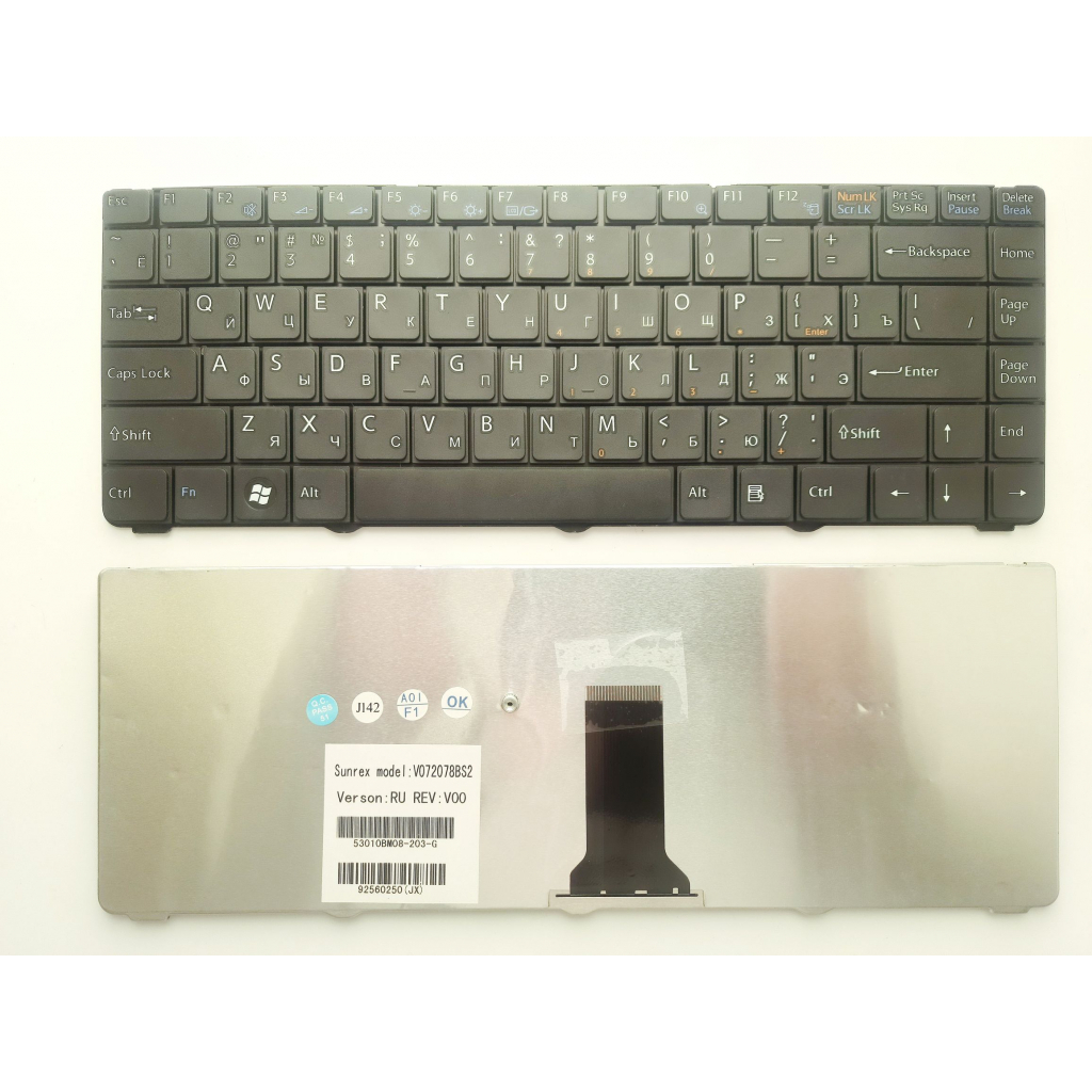 Клавіатура ноутбука Sony VGN-NR/VGN-NS series чорна UA (A43374) - зображення 1