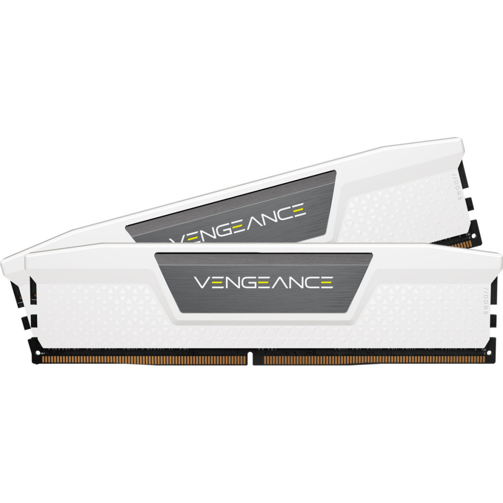 Модуль пам'яті для комп'ютера DDR5 32GB (2x16GB) 5600 MHz Vengeance White Corsair (CMK32GX5M2B5600C36W) - зображення 1