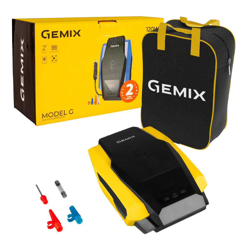 Автомобільний компресор Gemix Model G black/yellow (10700093) - зображення 2