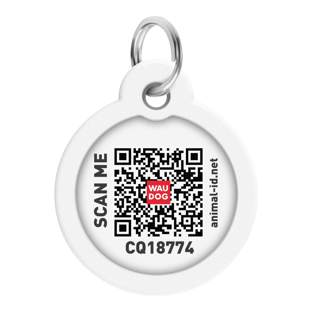 Адресник для тварин WAUDOG Smart ID з QR паспортом "Гамбургер", коло 25 мм (225-4037) - изображение 3