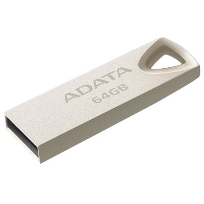 USB флеш накопичувач ADATA 64GB UV210 Metal Silver USB 2.0 (AUV210-64G-RGD) - зображення 2