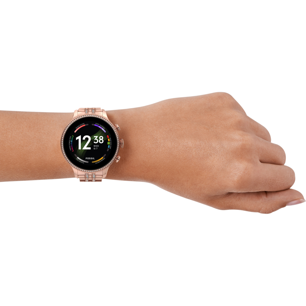 Смарт-годинник Fossil Gen 6 Rose Gold-Tone Stainless Steel (FTW6077) - зображення 10