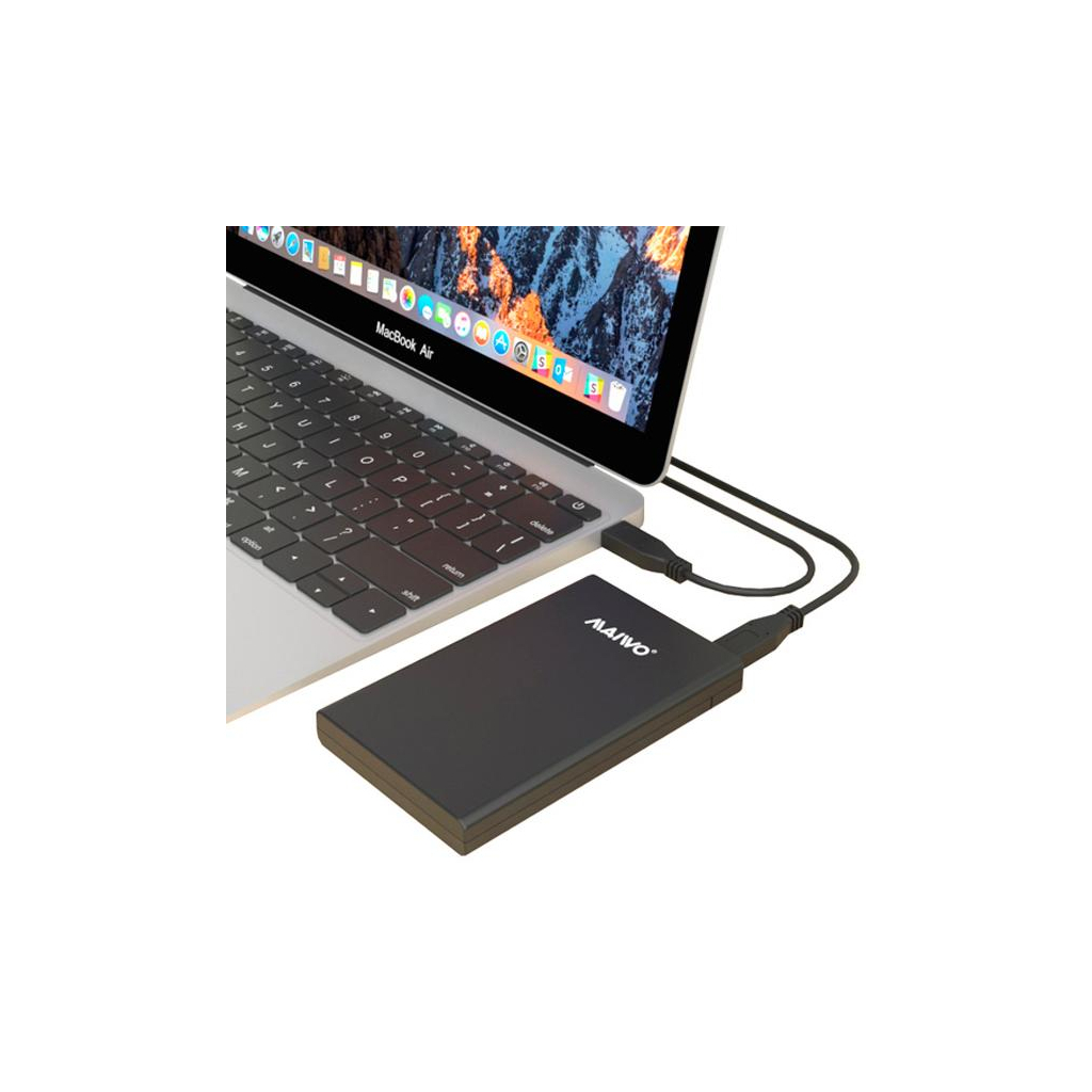 Кишеня зовнішня Maiwo 2.5" SATA HDD/SSD to USB3.1 GEN2 Type-C (45768) - зображення 10