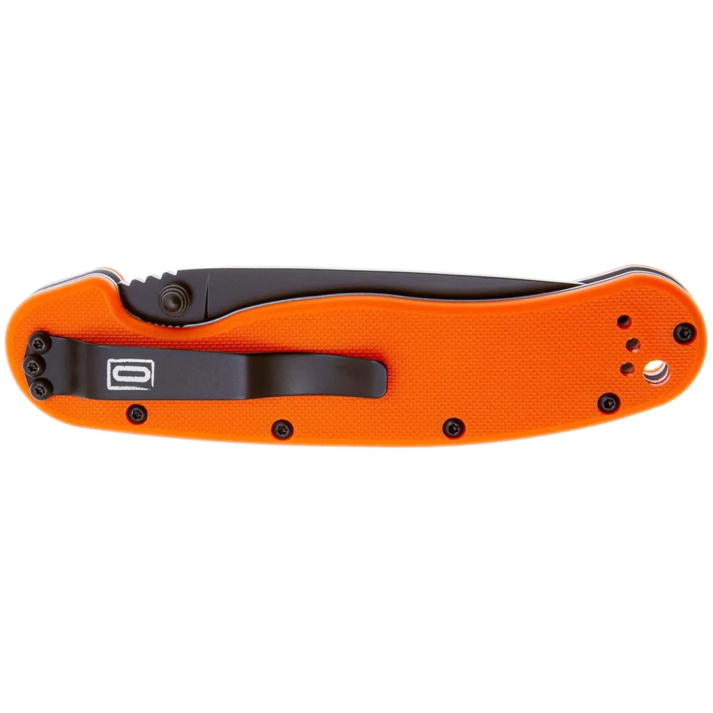 Ніж Ontario Knife RAT I AUS-8 Orange, Black Blade (ON8846OR) - зображення 4