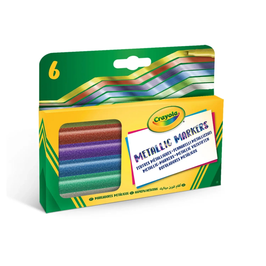 Фломастери Crayola Metallic, 6 шт (58-8828) - зображення 1
