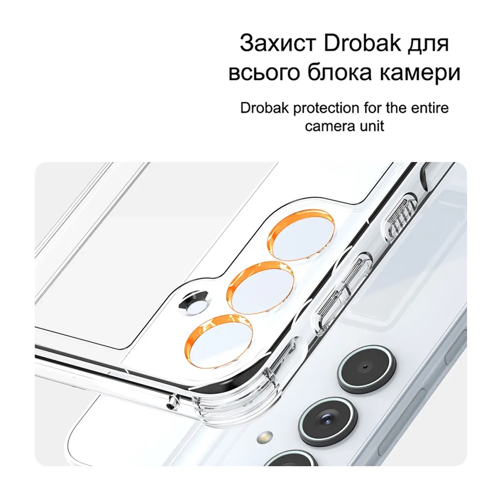 Чохол до мобільного телефона Drobak Acrylic Case with Airbag Samsung Galaxy A55 5G Camera cover (949425) - зображення 6