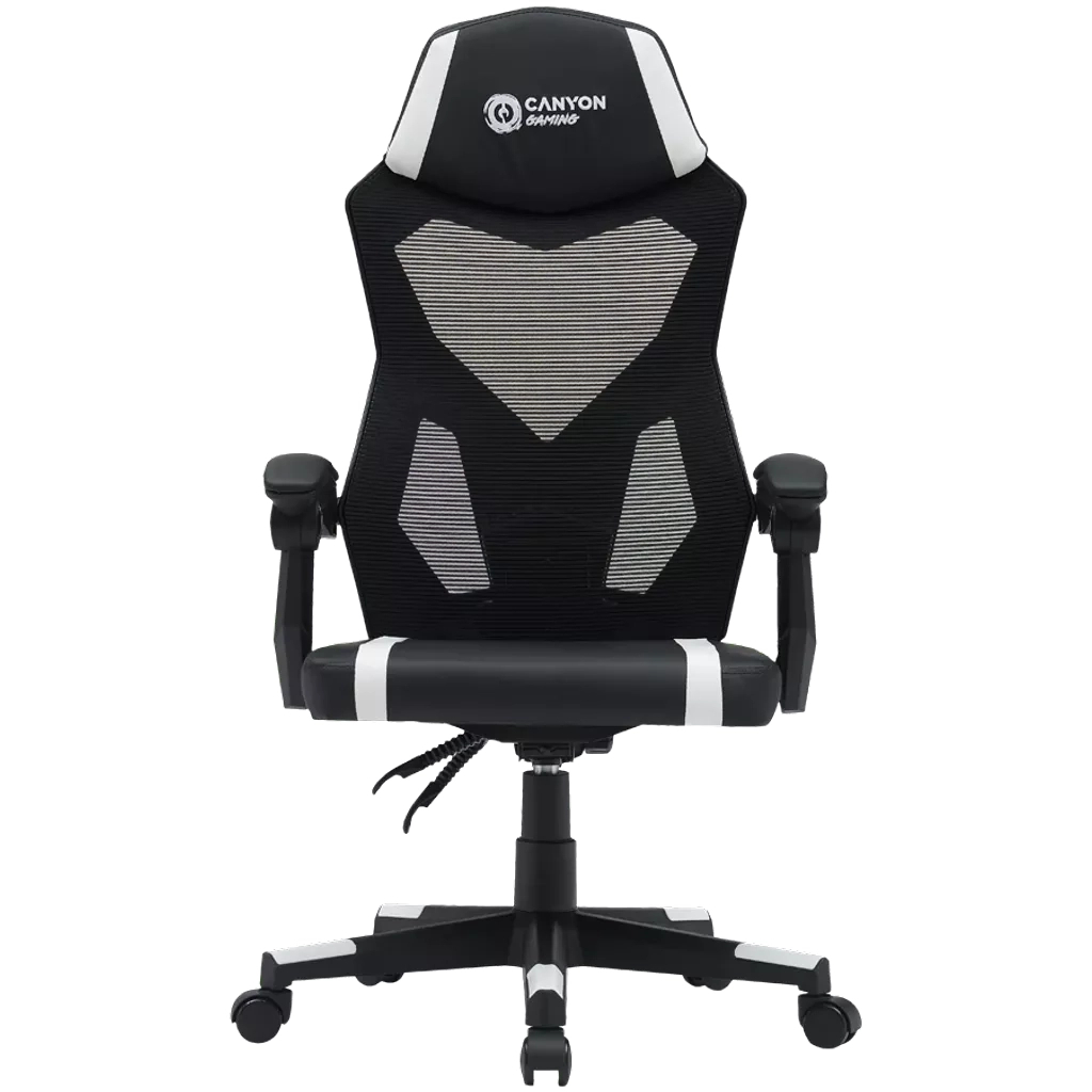 Крісло ігрове Canyon Flow MCH01 Mesh Black/White (CNE-MCH01W) - зображення 1