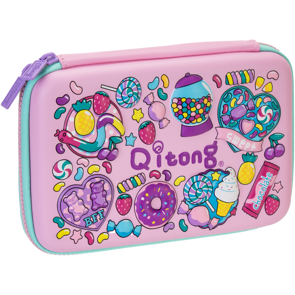 Пенал Cool For School 1 відділення з органайзером рожевий (QT-5627-Pink) - зображення 1