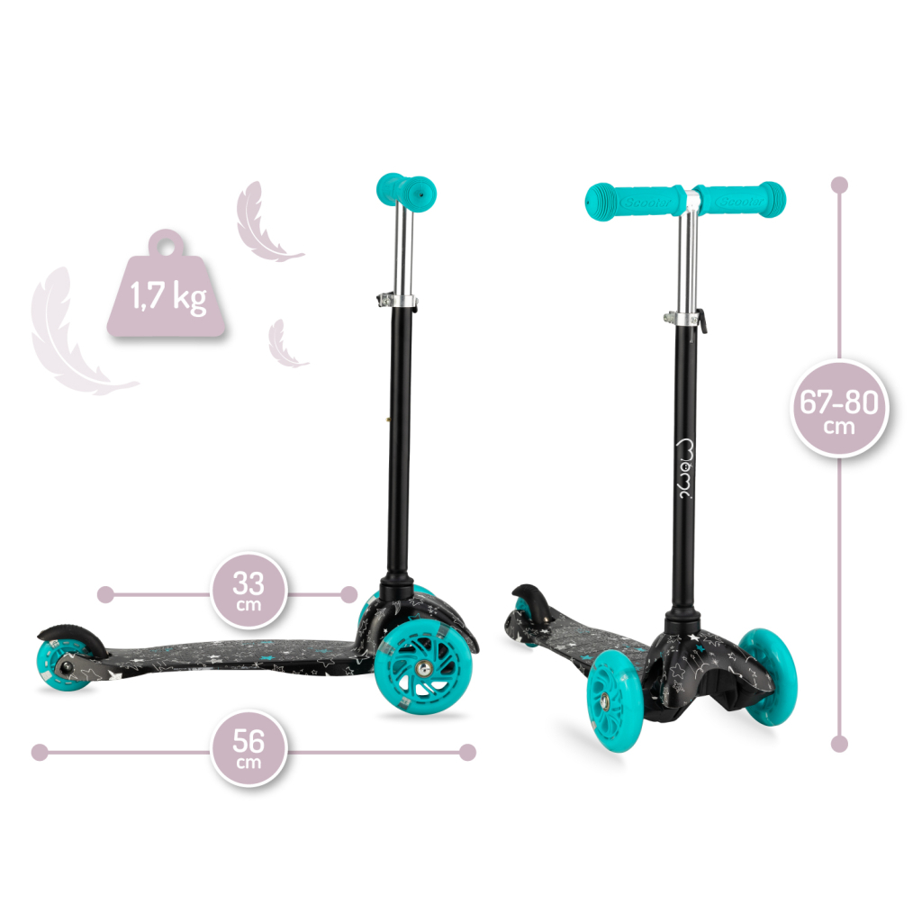 Самокат MoMi Weendy Turquoise stars (HULA00007) - зображення 3