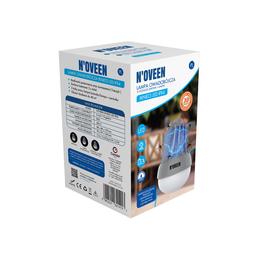 Інсектицидна лампа N'oveen IKN823 (RL074373) - зображення 9