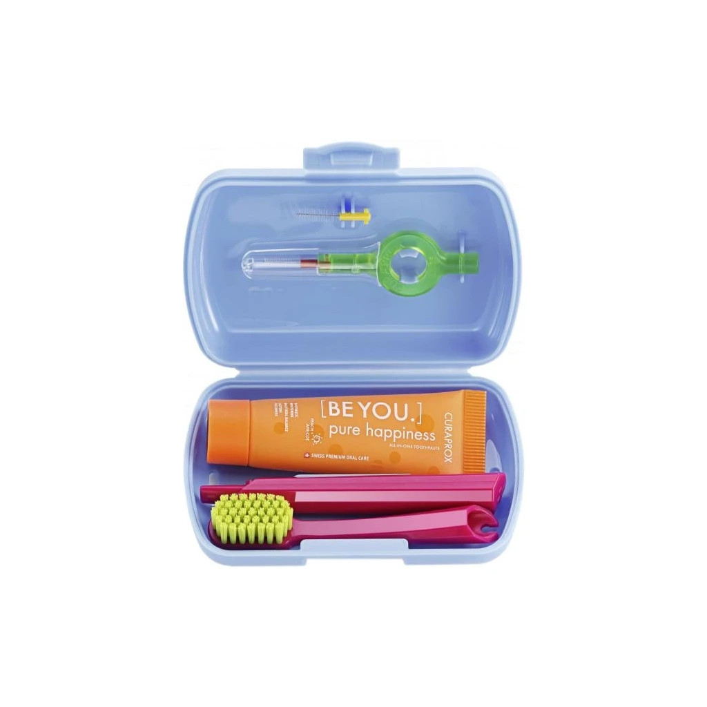 Набір косметики Curaprox Be You Blue Дорожній гігієнічний (7612412429879) - picture 1