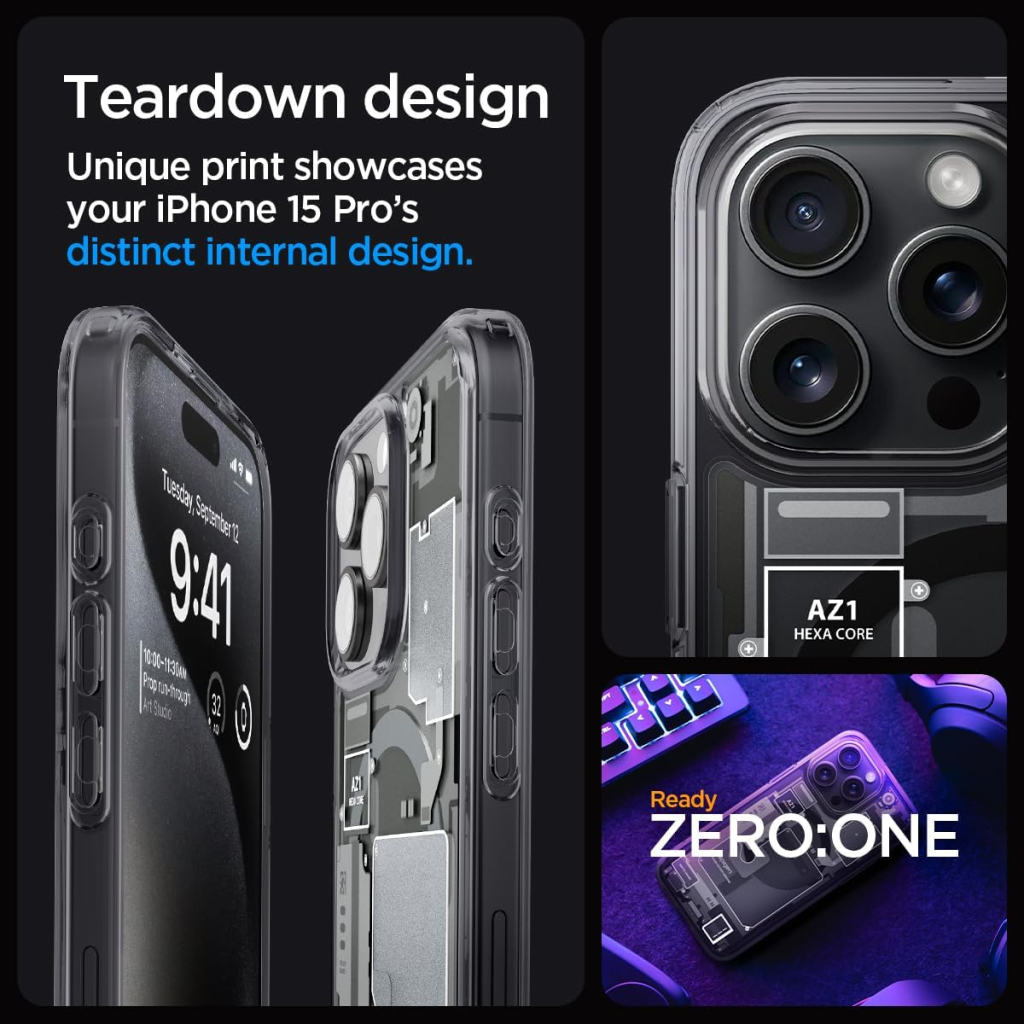 Чохол до мобільного телефона Spigen Apple iPhone 15 Pro Ultra Hybrid MagFit Zero One (ACS06721) - зображення 5