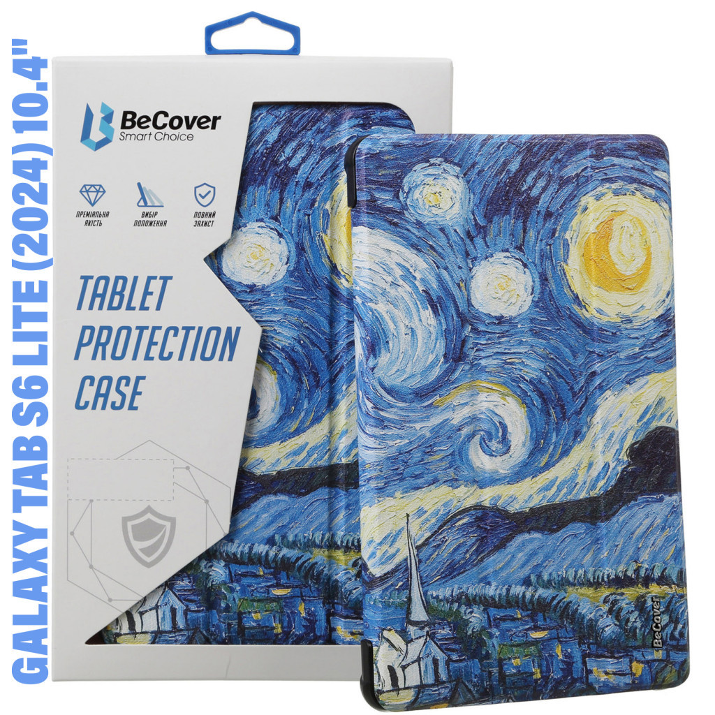 Чохол до планшета BeCover Smart Case Samsung Tab S6 Lite (2024) 10.4" P620/P625/P627 Night (710830) - зображення 1
