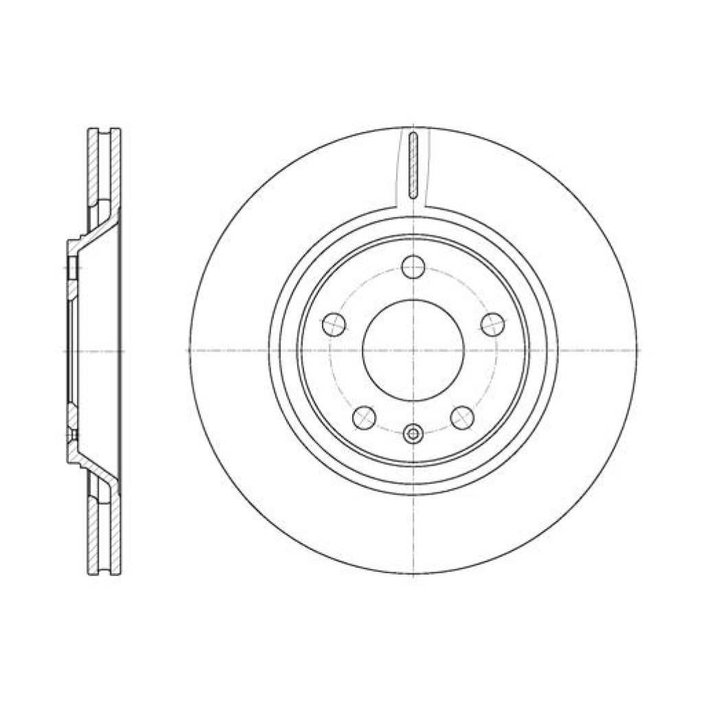 Гальмівний диск REMSA 61012.10 - зображення 1