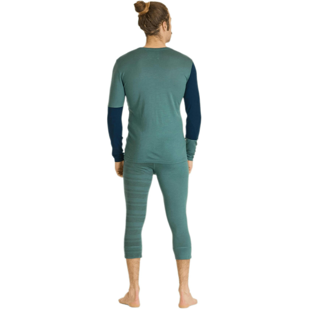 Термокофта Ortovox 185 Rock'n'Wool Long Sleeve Mns pacific green - M - бірюзовий (025.001.0155) - зображення 3