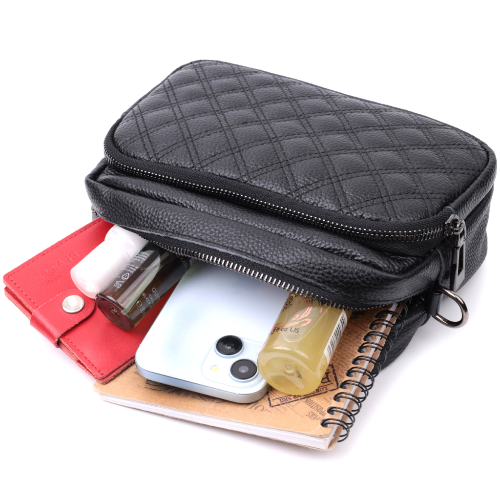 Сумка Vintage З натуральної шкіри Чорна (22634) - зображення 10