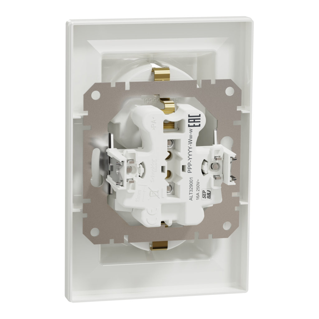 Розетка Schneider Electric ASFORA із заземленням подвійна біла 16А (EPH9900121) - изображение 7