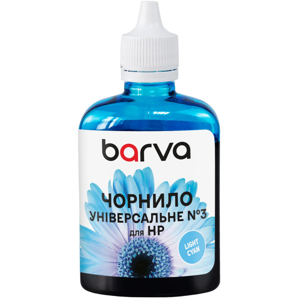 Чорнило Barva HP universal 3 100ml LCyan, water-soluble (HU3-967) - зображення 1