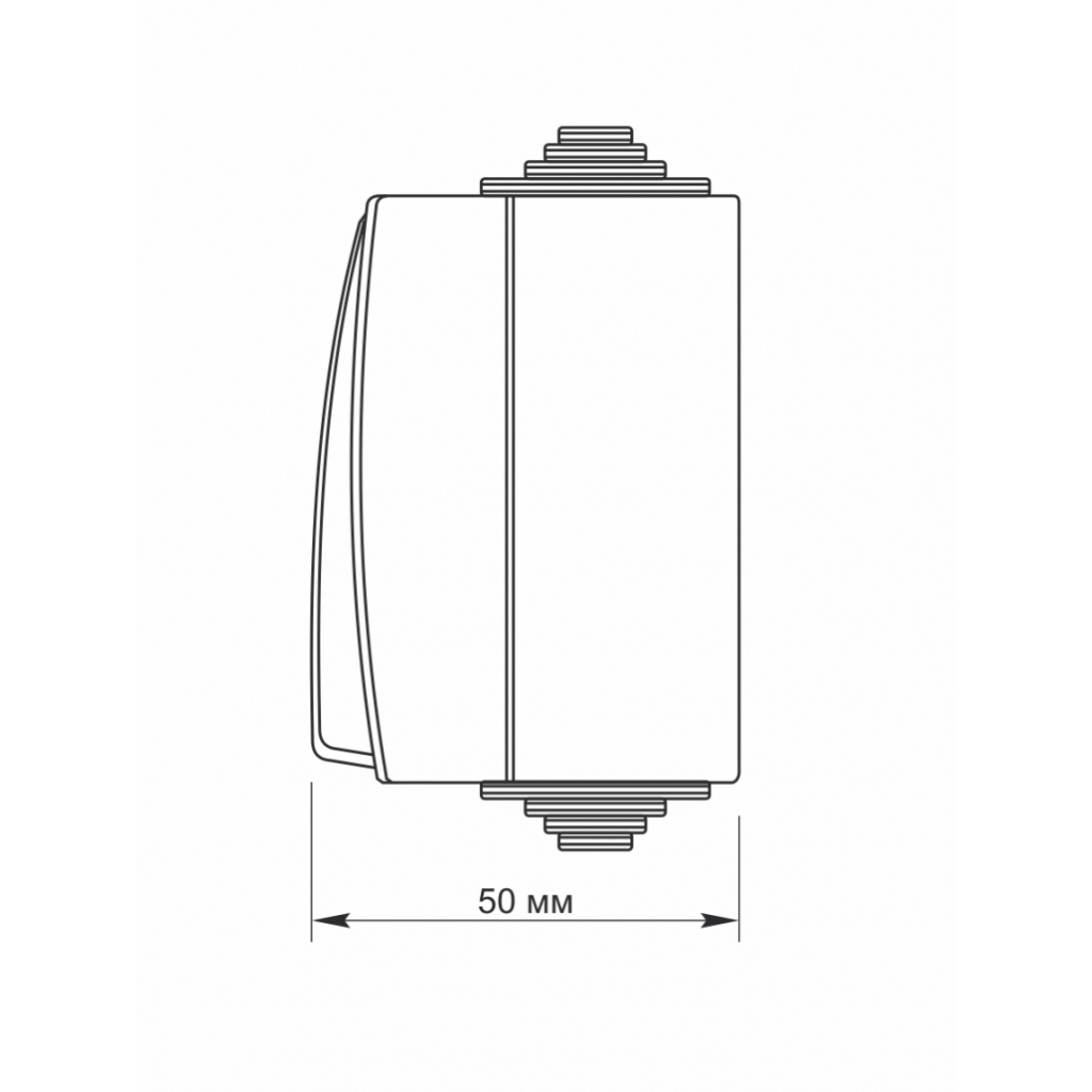 Вимикач Videx BINERA IP65 зовнішній 1кл сірий (VF-BNW11-36125) - зображення 5