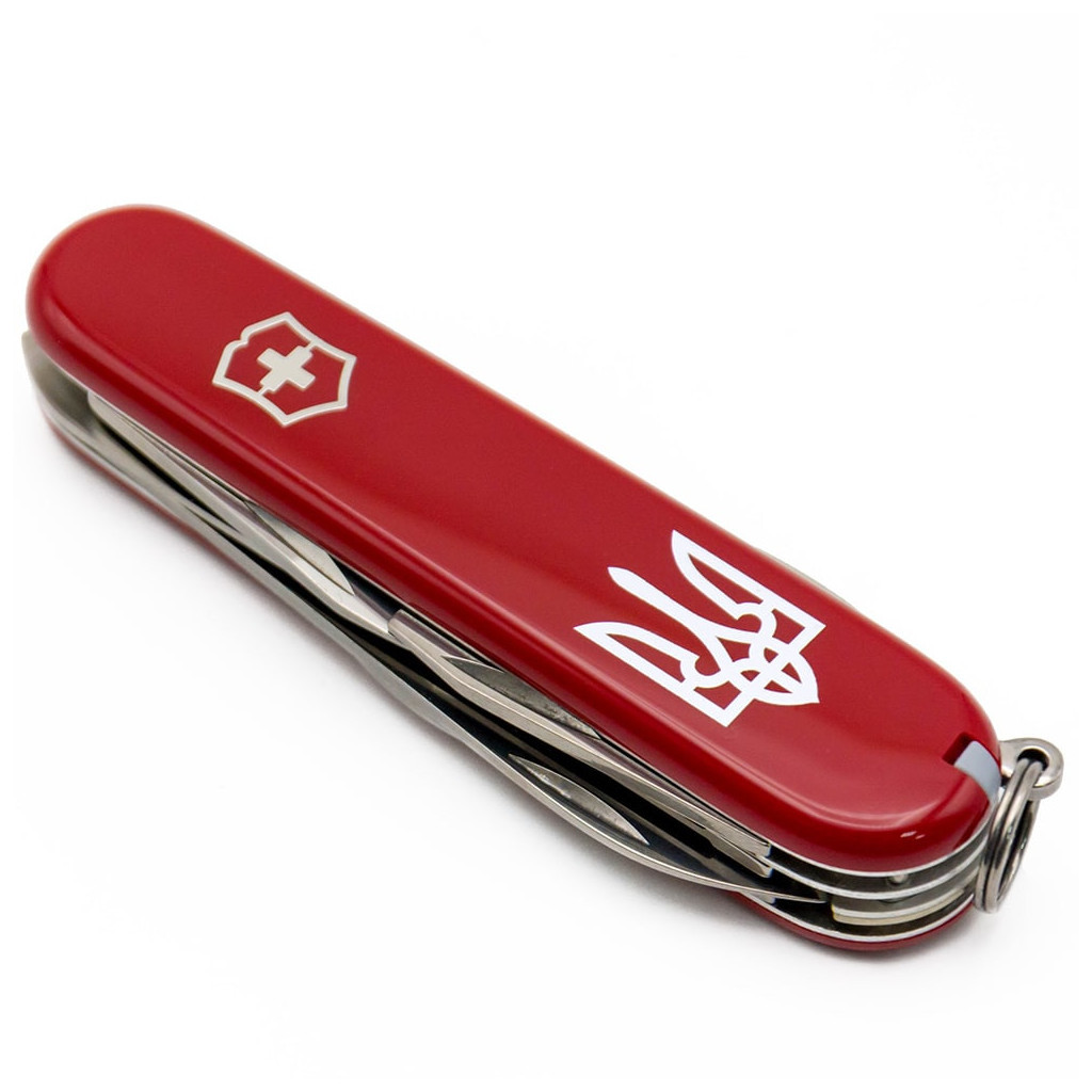 Ніж Victorinox Camper Ukraine Red "Тризуб білий" (1.3613_T0010u) - зображення 6
