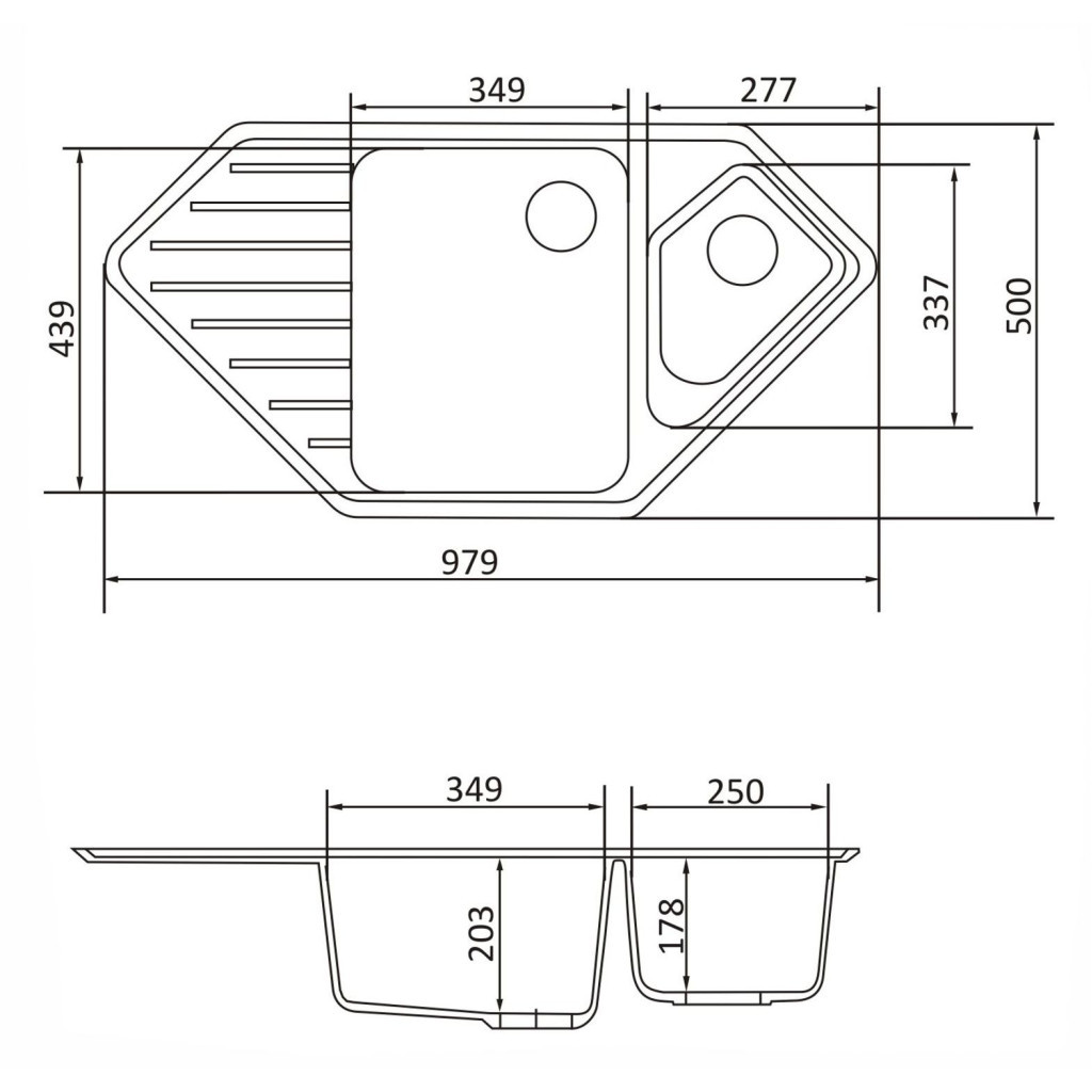 Мийка кухонна GRANADO IBIZA ivory (gr1804) - зображення 7