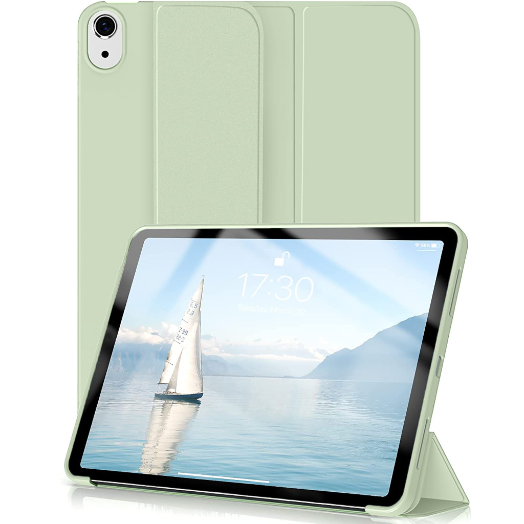 Чохол до планшета BeCover Tri Fold Soft TPU Silicone Apple iPad 10.9" 2022/24/11" 2025 Light Green (708520) - зображення 1