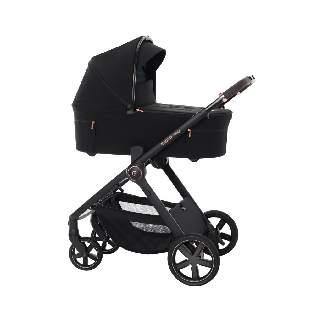 Коляска Espiro 2 в 1 Only 410 Stylish Black (колеса GEL) (5905683801225) - зображення 1