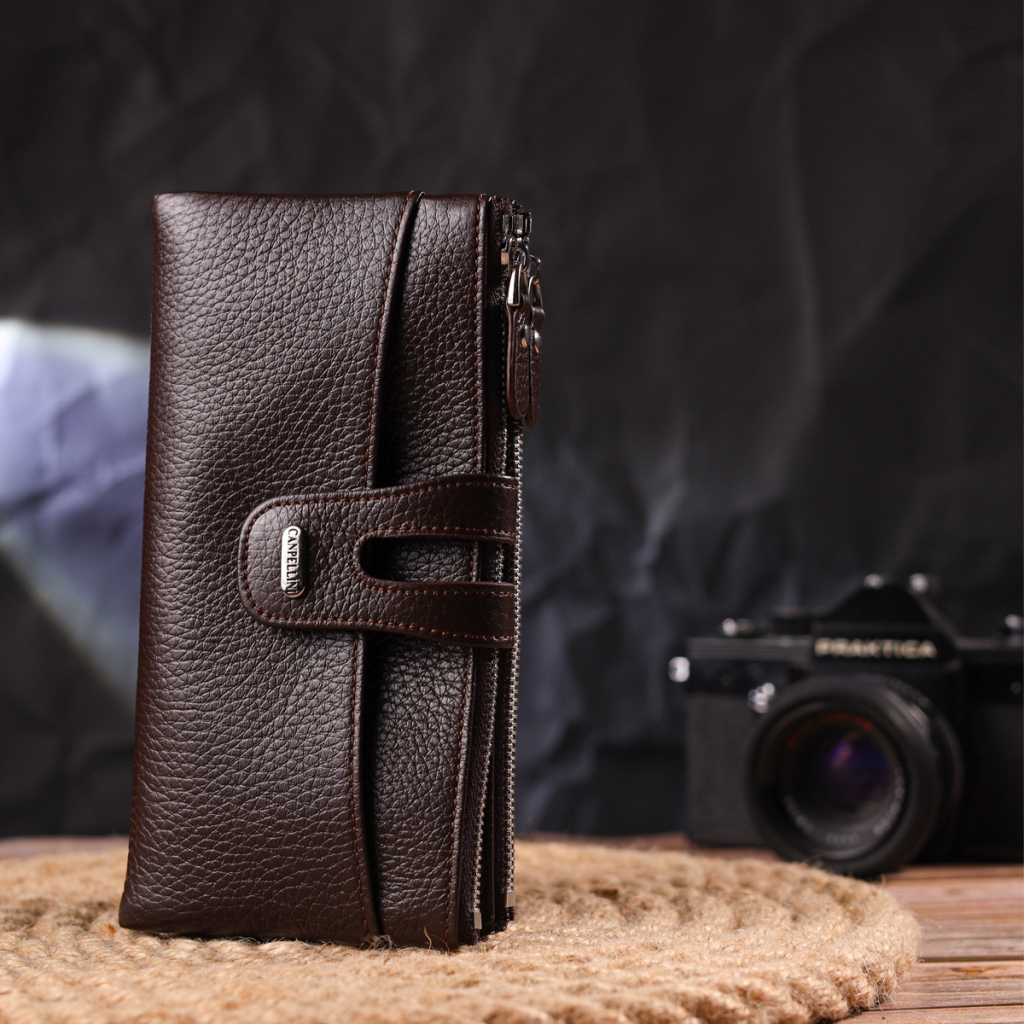 Гаманець Canpellini З натуральної шкіри Коричневий (21632) - зображення 9