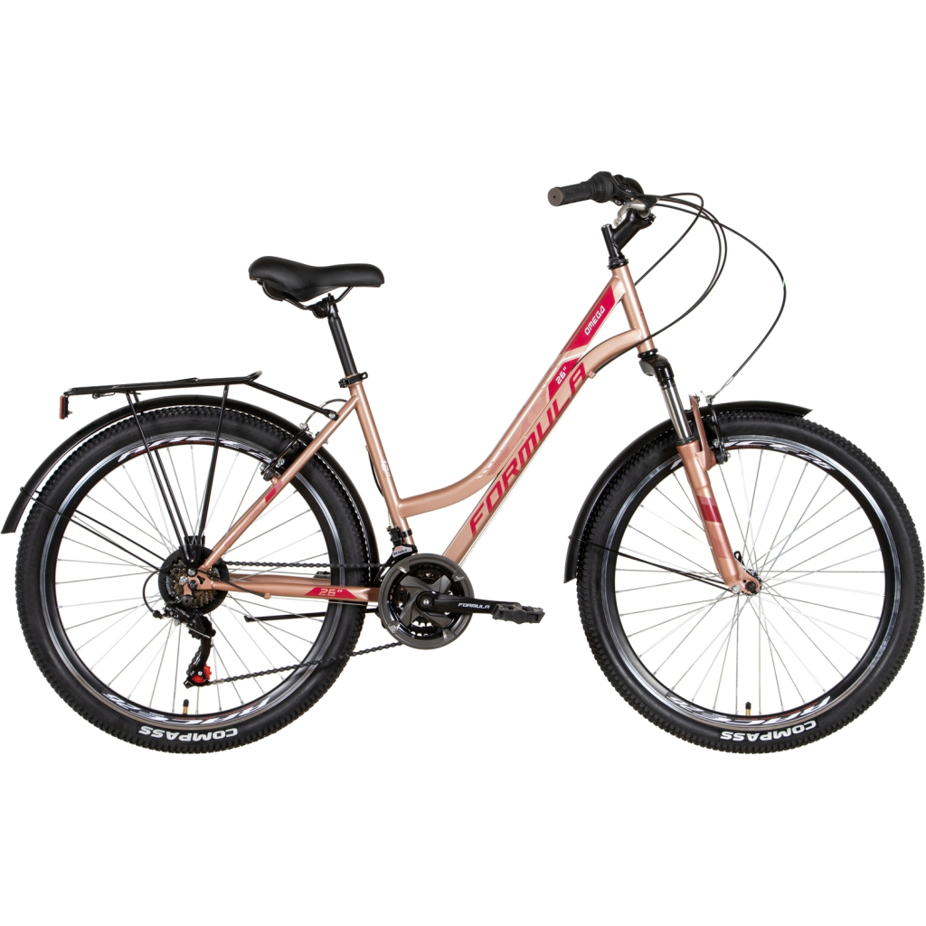 Велосипед Formula 26" Omega AM Vbr рама-18" 2022 Pink Gold (OPS-FR-26-683) - зображення 1