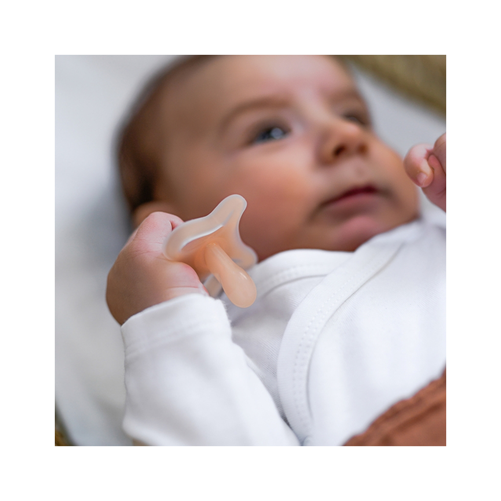 Пустушка Suavinex Zero.Zero для недоношених дітей, фізіологічна, бежева, до 2 місяців (402527) - зображення 5