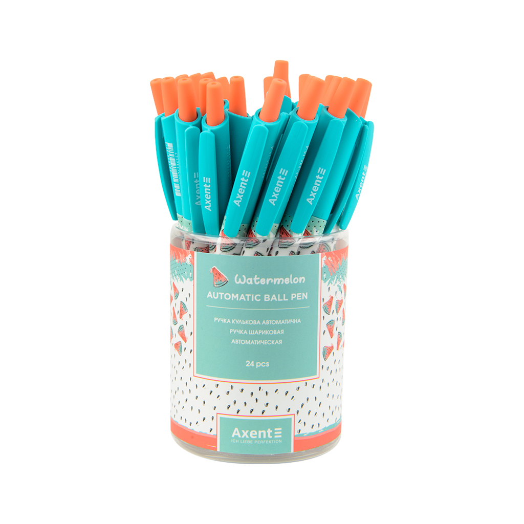 Ручка кулькова Axent автоматична Watermelon, синя (AB1090-30-A) - зображення 3