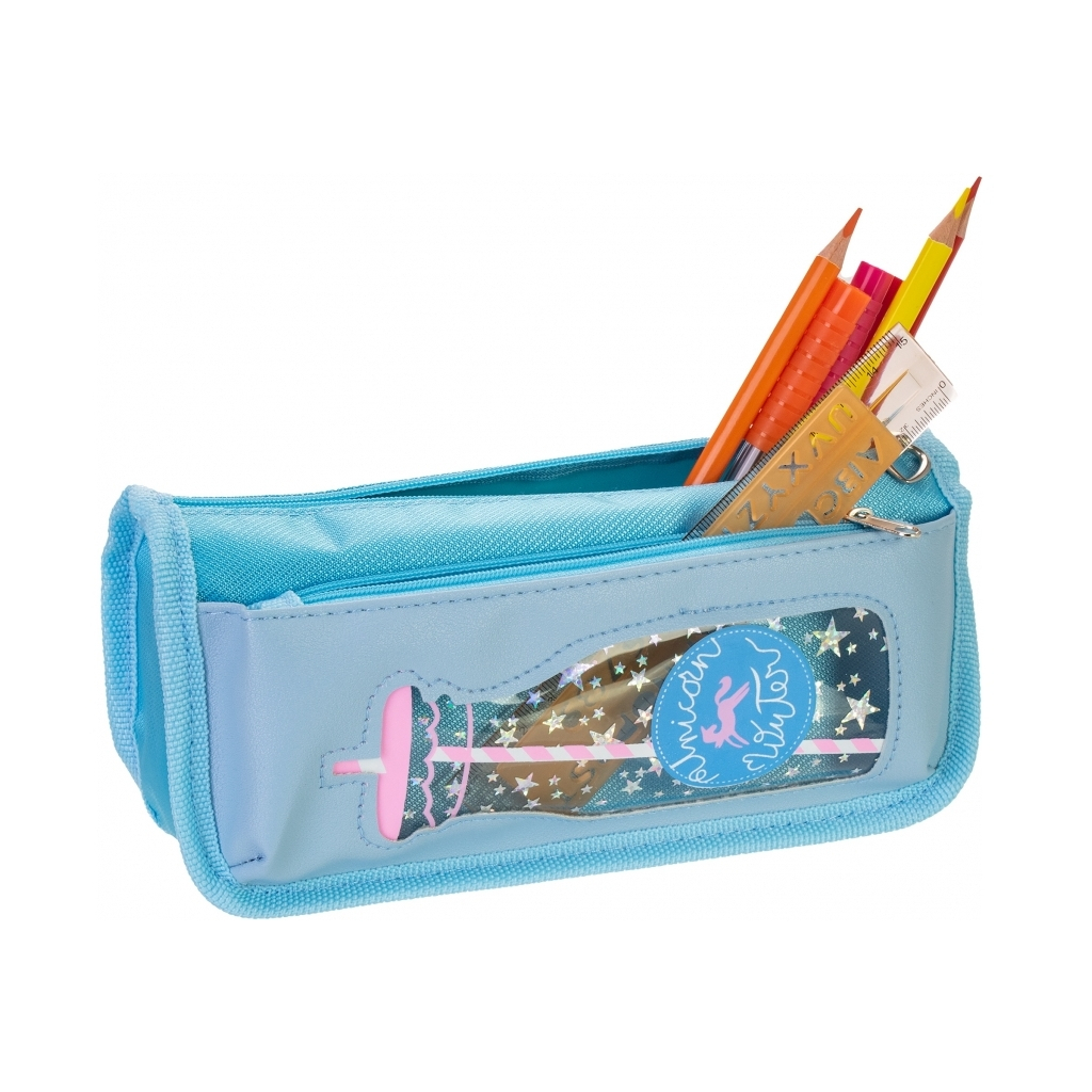 Пенал Cool For School з віконцем 2 відділення блакитний (CF86961) - зображення 2