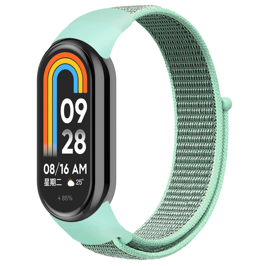 Ремінець до фітнес браслета Armorstandart для Xiaomi Smart Band 10/9/8 Mint/Grey (ARM86899) - зображення 1