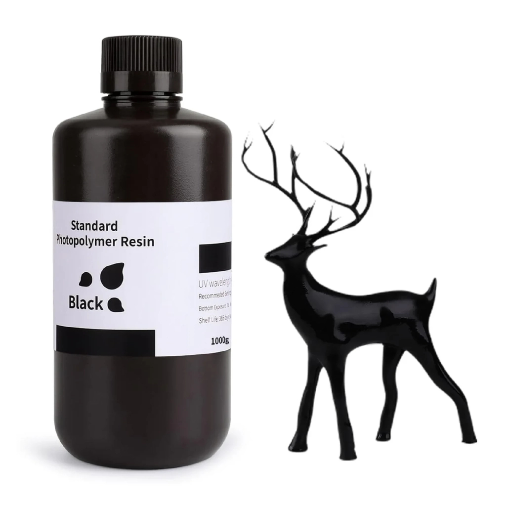 Фотополімерна смола ELEGOO Resin, Standard 1кг, black (50.103.0091) - зображення 1