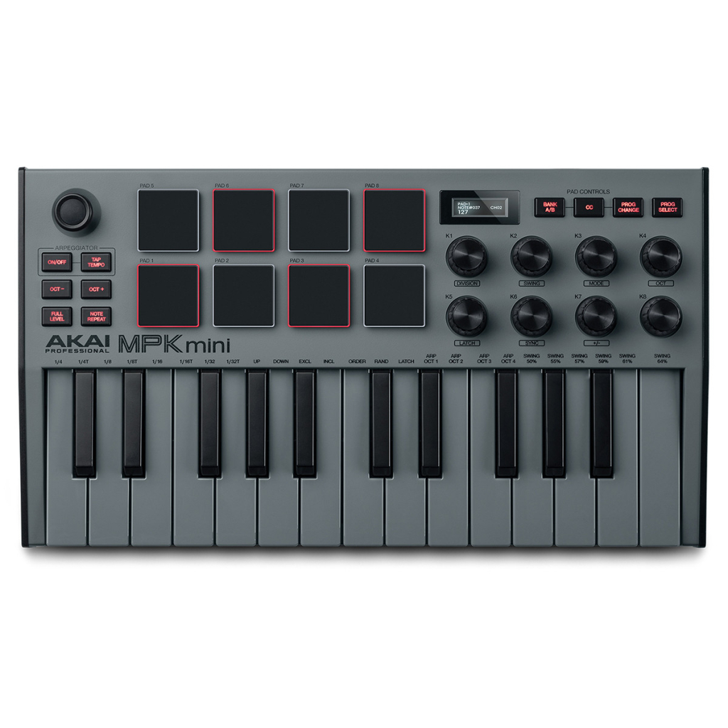MIDI-клавіатура Akai MPK MINI MK3 Grey (232939) - изображение 1